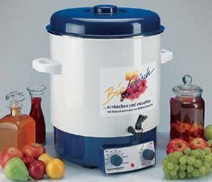 Rommelsbacher KA 1804 - Konserveringskjele - 27 liter - 1.8 kW - hvit/blå