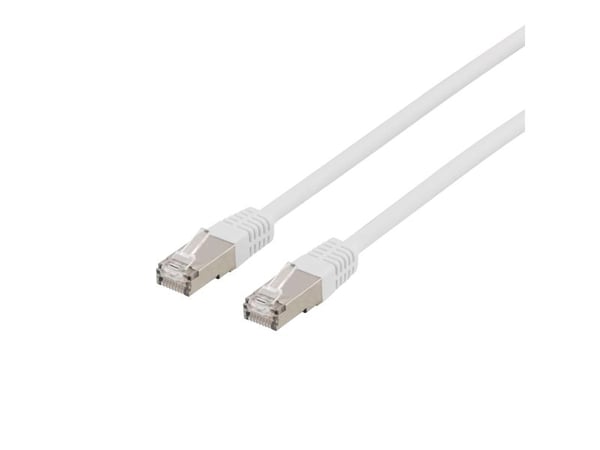 Deltaco U/FTP Cat6a laitekaapeli, LSZH, 3m, valkoinen, 3 m, Cat6a, U/FTP (STP), RJ-45, RJ-45, Valkoinen