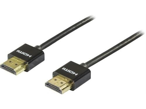 DELTACO HDMI-1093 - HDMI-kabel med Ethernet - HDMI hann til HDMI hann - 3 m - svart