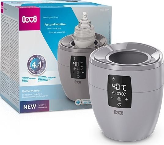 LOVI flaskevarmer-/sterilisator 4-i-1, 77/051 grå