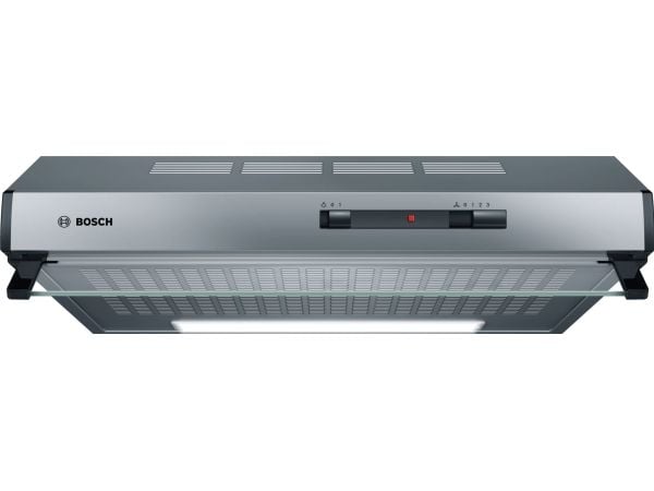 Bosch Serie | 2 DUL62FA51 - Panser - standard - bredde: 60 cm - dybde: 52.5 cm - ekstraksjon og resirkulasjon (-) - med intern motor - rustfritt stål