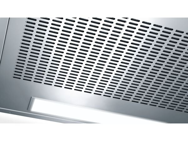 Bosch Serie | 2 DUL62FA51 - Panser - standard - bredde: 60 cm - dybde: 52.5 cm - ekstraksjon og resirkulasjon (-) - med intern motor - rustfritt stål