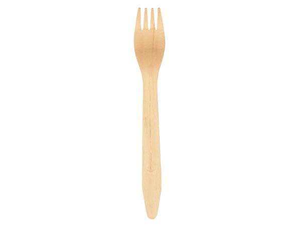 Gaffel av björkträ Gastro-Line brun 16,5 cm komposterbar 100 st/pack - (100 x 20 förpackningar)