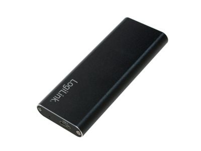LogiLink UA0314, SSD-kabinett, M.2, SATA, 10 Gbit/s, USB-tilkobling, Sort