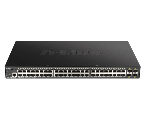 D-Link DGS-1250-52XMP, Hallittu, L3, Power over Ethernet -tuki, Telineasennus
