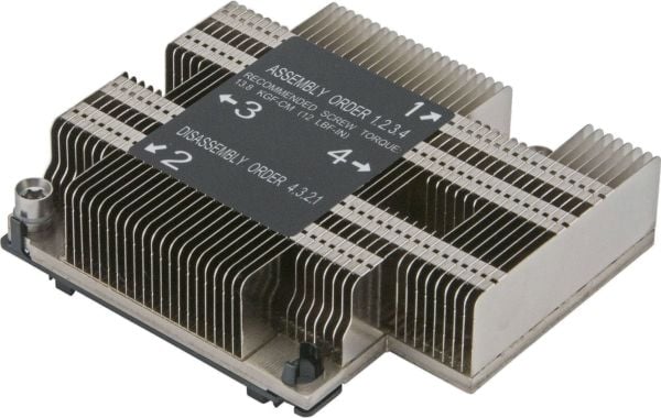 Super Micro Supermicro - Prosessorijäähdytin - (Socket P) - 1U - SUPERMICRO X11DPL-I:lle (SNK-P0067PD)