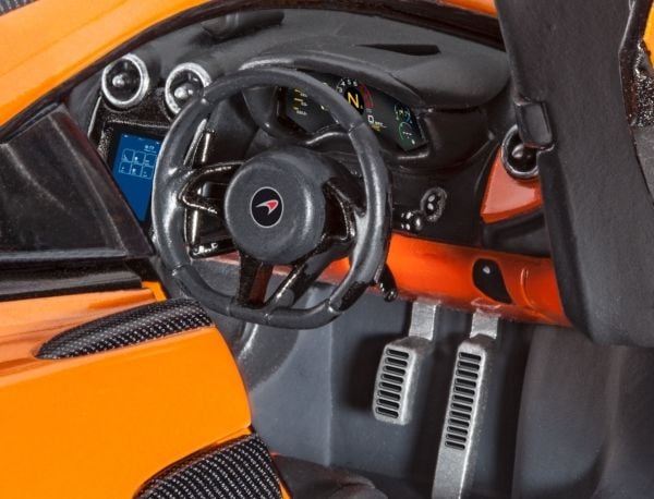 Revell pienoismallisarja auto 1:24 - McLaren 570S mittakaavassa 1:24, taso 3, uskollinen jäljennös monine yksityiskohtineen, , Model Set with basic...
