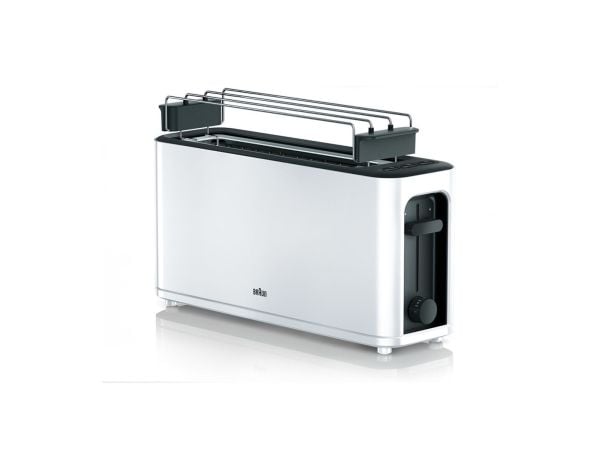 Braun HT 3110 White, 1 viipale(i)ta, Valkoinen, Muovi, Painikkeet, Rotaatio, 1000 W, 294 mm