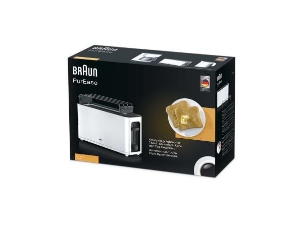 Braun HT 3110 White, 1 viipale(i)ta, Valkoinen, Muovi, Painikkeet, Rotaatio, 1000 W, 294 mm