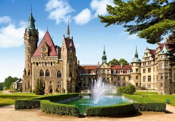 Castorland Puzzle 1500 elementer Moszna Castle Polen
