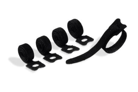 Durable Cavoline Grip Tie, Hook & loop cable tie, Musta, 20 cm, 10 mm, 5 kpl