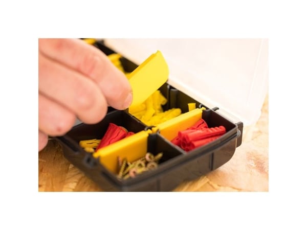 Stanley STST81679-1, Oppbevaringsbrett, Sort, Gult, Rektangulær, Polypropylen (PP), Monokromatisk, Polykarbonat