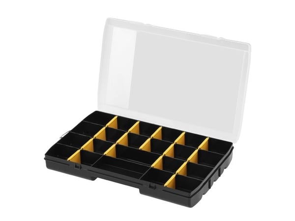 Stanley STST81681-1, Lager boks, Sort, Gult, Rektangulær, Polypropylen (PP), Monokromatisk, Polykarbonat