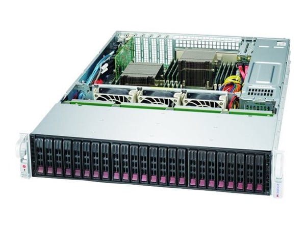 Supermicro SuperChassis 216BE1C4-R1K23LPB, Teline, Palvelin, Musta, ATX, EATX, 2U, Tuulettimen vika, HDD, LAN, Teho