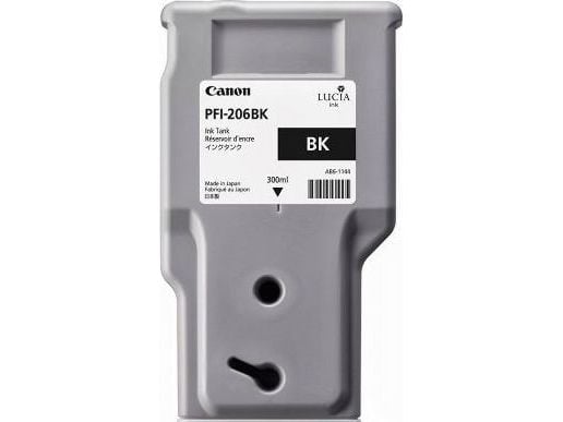 Canon PFI-206 BK - 300 ml - svart - original - blekkbeholder - for imagePROGRAF iPF6400, iPF6400SE, IPF6450