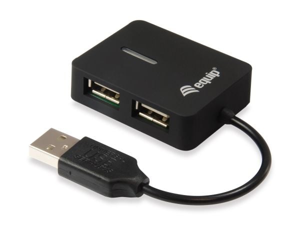 Equip 128952, USB 2.0, USB 2.0, 480 Mbit/s, Sort, Plast, CE