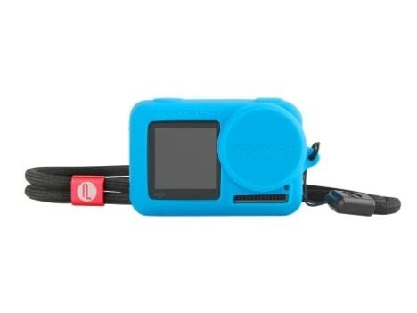 PGYTECH - Eske for handlingskamera - silikagel - blå - for DJI Osmo Action