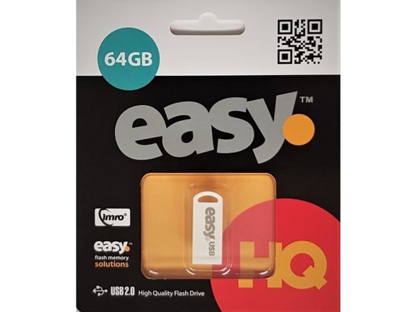 IMRO EASY/64GB, 64 GB, USB A-tyyppi, 2.0, Ilman suojusta, Musta