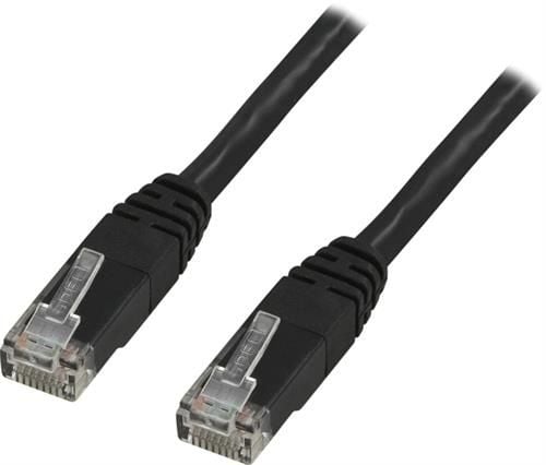 DELTACO - Koblingskabel - RJ-45 (hann) til RJ-45 (hann) - 1.5 m - UTP - CAT 6 - svart