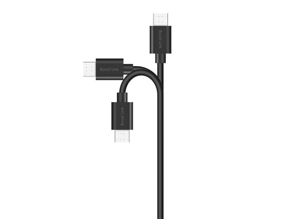 Silicon Power Boost Link PVC LK10AB - USB-kabel - Micro-USB type B (hann) til 4-pins mini USB-type A (hann) - USB 2.0 - 2.4 A - 1 m - svart