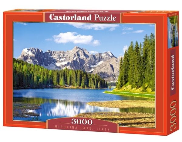 Castorland Puzzle 3000 palaa Misurina-järvi, Italia (300198)