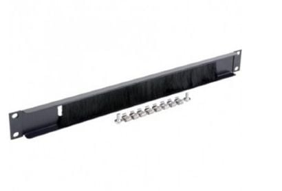 Gembird - Kabelingångspanel med borste, för rack - 1U - 19"