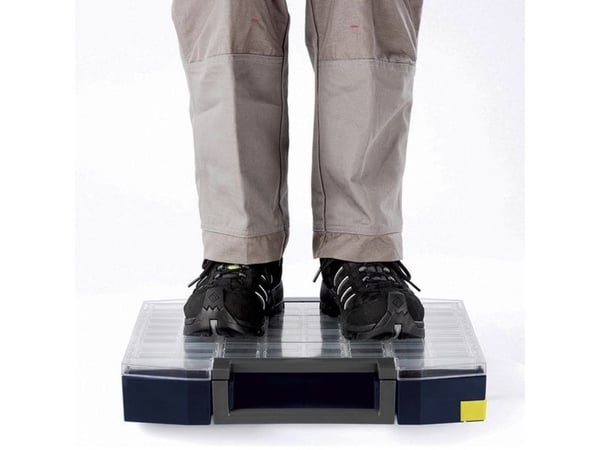 raaco Boxxser 80, Verktøy boks, Polykarbonat (PC), Polypropylen, Blå, Gjennomsiktig, 20 kg, Hengsel, 465 mm