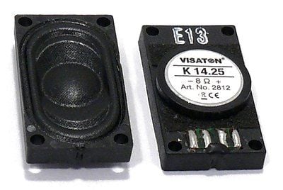 Visaton K 14.25, 1.0 kanaler, Koblet med ledninger (ikke trådløs), 1 W, 500 - 20000 Hz, 8 O, Svart