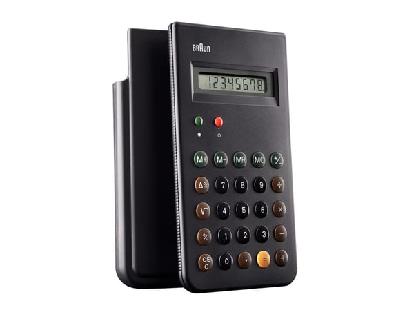 Braun BNE001BK lommeregner basis m/8 cifre, batteridrevet sort