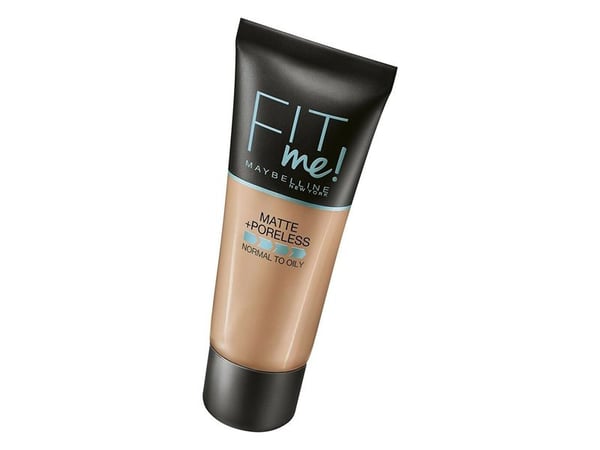Maybelline Fit Me Matte &amp; Poreless 350 Caramel, Tuubi, Nestemäinen, Ruskea, Karamelli, Syvä, Keskikokoinen, Viileä