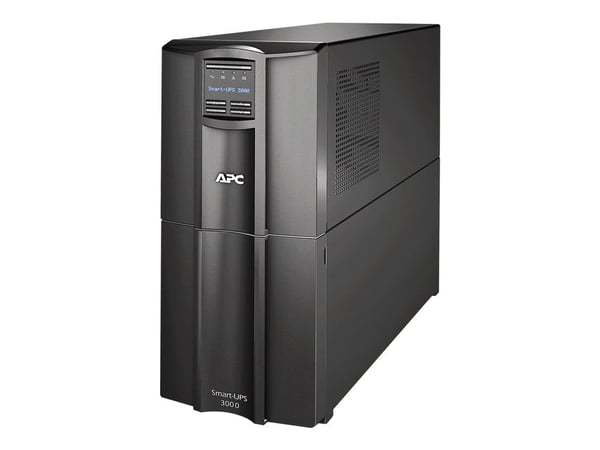 APC Smart-UPS SMT3000IC - UPS - AC 220/230/240 V - 2700 watt - 3000 VA - RS-232, USB - utgangskontakter: 9 - svart - med APC SmartConnect