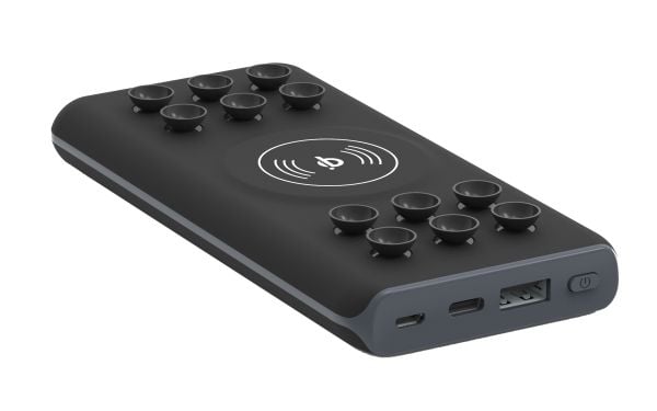 Denver PBQ-10001, Grå, Mobiltelefon/smarttelefon, Rektangel, Lithium Polymer (LiPo), 10000 mAh, AC, USB