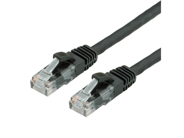 VALUE 15m UTP Cat.6a, 15 m, Cat6a, U/UTP (UTP), RJ-45, RJ-45, Sort