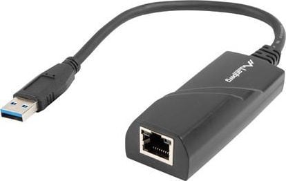 Lanberg NC-1000-01 - Nettverksadapter - USB 3.0 - Gigabit Ethernet - svart