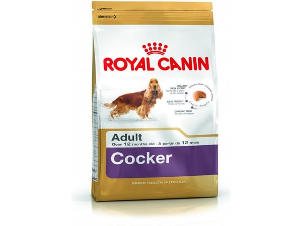 Royal Canin Cocker Adult, Voksen, Cocker spaniel, Medium (11 - 25 kg), Mais, Fjærfe, Ris, 12 kg