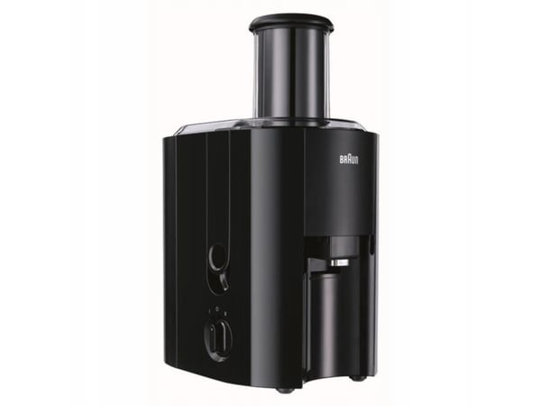 Braun J300, Keskipakoinen mehustin, Musta, Vaihe, 2 L, 7,5 cm, 1250 ml
