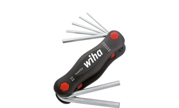 Wiha 351 PK7, L-formet hex-nøkkelsett, Metrisk, 7 stykker, 1.5,2,2.5,3,4,5,6 mm