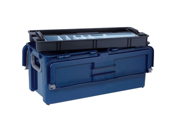 raaco Compact 50, Verktøy boks, Polypropylen, Blå, 50 kg, Hengsel, 621 mm