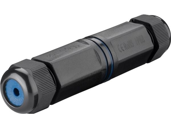 Microconnect KON523, RJ45, Musta, Cat6, IP68, 10 g, 1 kpl