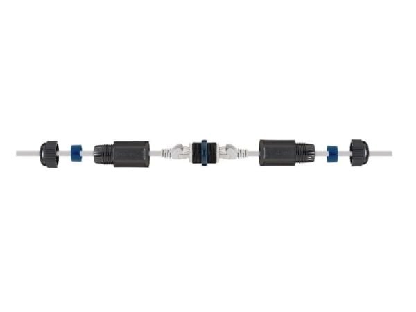 Microconnect KON523, RJ45, Musta, Cat6, IP68, 10 g, 1 kpl