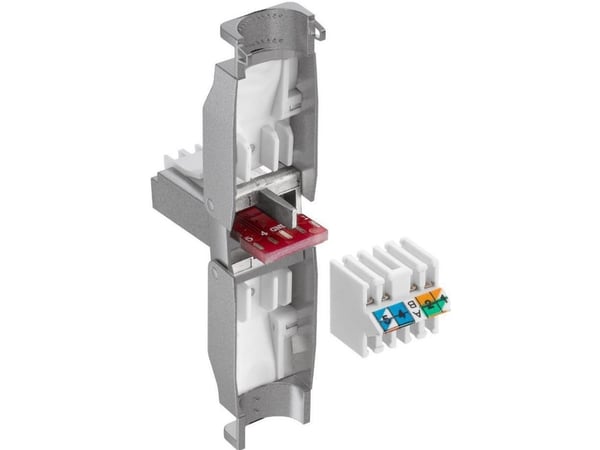 MicroConnect - Verkkoliitin - RJ-45 (uros) - STP - CAT 6 - hopea