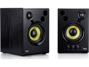 Hercules DJMonitor 42, 60 - 20000 Hz, 40 W, 80 W, 10,2 cm (4"), Svart, MDF