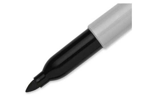 Marker Sharpie® fine sort - (24 stk.)