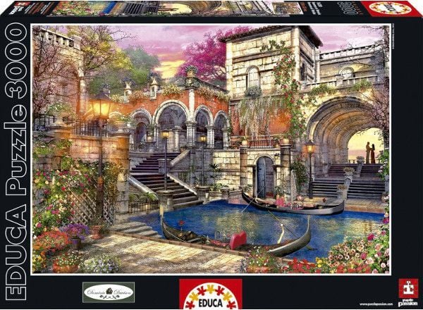 Puzzle 3000 elementtejä, Romanttinen Venetsia