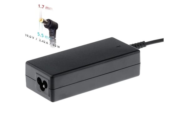 Akyga Dedicated Series AK-ND-06 - Strømadapter - AC 110-240 V - 65 watt - svart