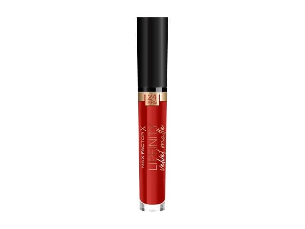 Max Factor Lipfinity Velvet Matte Liquid Lipstick 025 Red Luxury 4 Ml