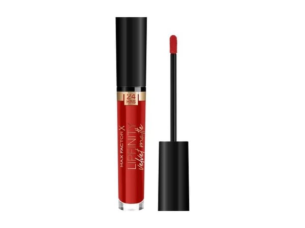 Max Factor Lipfinity Velvet Matte Liquid Lipstick 025 Red Luxury 4 Ml