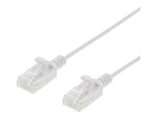 DELTACO - Koblingskabel - RJ-45 (hann) til RJ-45 (hann) - 1.5 m - UTP - CAT 6 - halogenfri, formstøpt, uten hindringer, flertrådet - hvit