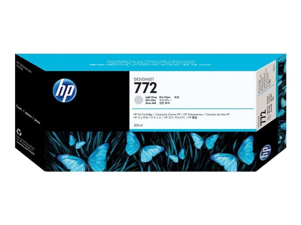 HP 772 - 300 ml - vaaleanharmaa - alkuperäinen - DesignJet - mustekasetti - DesignJet HD Pro MFP, Z5200, Z5200 PostScript, Z5400 PostScript ePrinte...