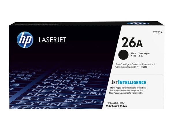 HP 26A - Svart - original - LaserJet - tonerpatron (CF226A) - for LaserJet Pro M402, MFP M426